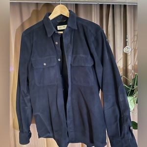 Line of Trade dark blue corduroy shirt